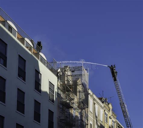 Fire In Lisbon Portugal Editorial Stock Photo Image Of Lisbon 196521033