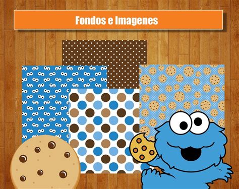 Invitaciones Del Come Galletas Kit Imprimible Monstruo Come Galletas