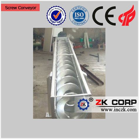 Horizontal Shaftless Screw Conveyor High Reliability For Environmental