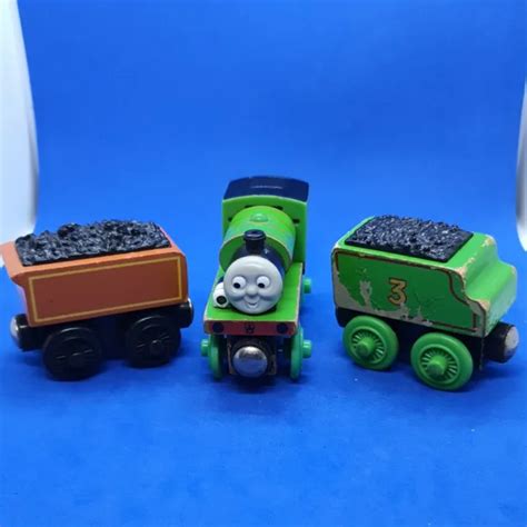 Thomas The Tank Engine And Friends Percy Tenders Wooden Railway Train