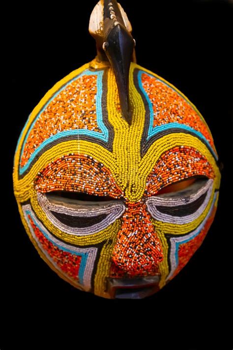 Unique Traditional African Wooden Masai Mask Sculpture Art