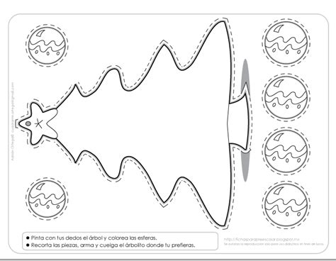 Fichas Para Preescolar Un Pinito De Navidad