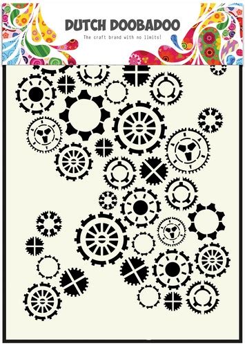 470154001 Ddbd Dutch Art Fijne Tandwiel Dutch Doobadoo Stencils