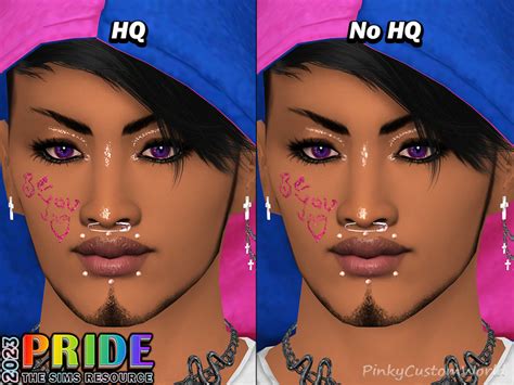 The Sims Resource Pride 2023 Be You Glitter V2 Facepaint