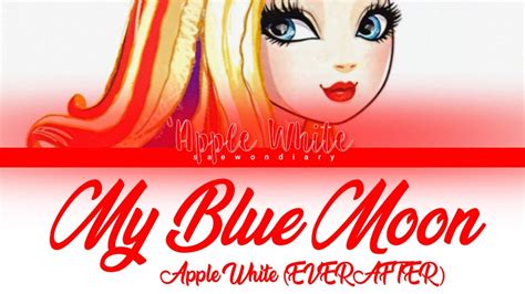 Apple White Everafter My Blue Moon Color Coded Eng Lyrics