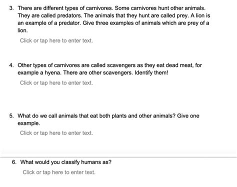 Solved 3. There are different types of carnivores. Some | Chegg.com