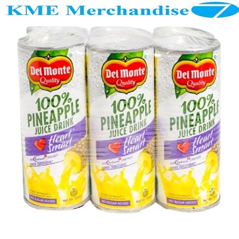 Del Monte Pineapple Juice Drink Heart Smart With Reducol For Lower