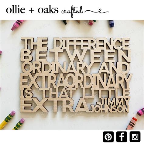 Quote Wood Cutout, Laser Cut Wood Quote, Wood Quote Sign, Extraordinary ...