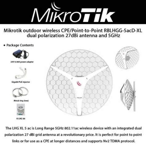 Jual Mikrotik Lhg Xl 5 Ac Rblhgg 5acd Xl Embedded Wireless Shopee