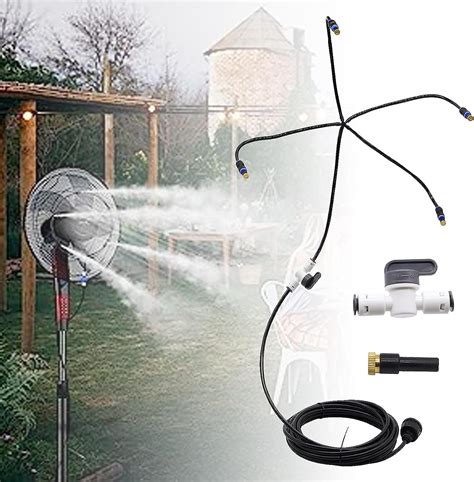 CINEMON Brumisateur Terrasse 6M Système de Brumisation Extérieur Fan