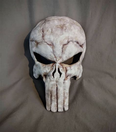 Punisher Skull Mask Stylized Skull Wearable Mask Etsy