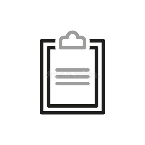 Simple Of Clipboard Related Icons Sheet Of Paper On The Tablet Vector