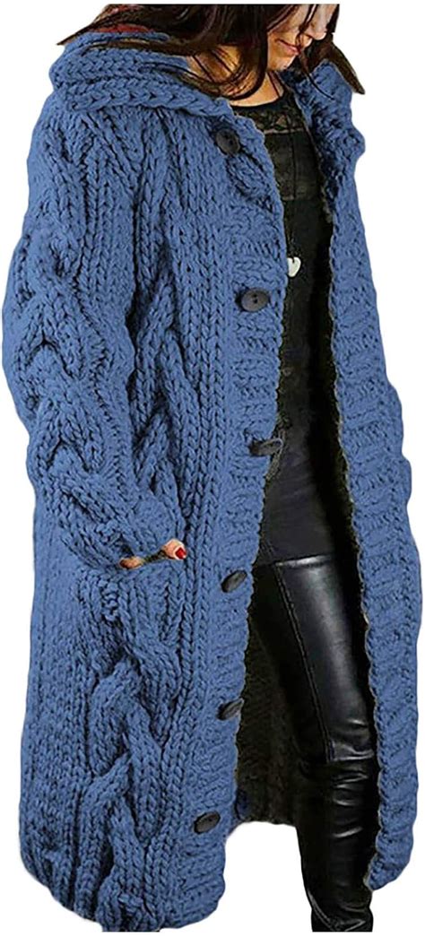 Strickmantel damen Lang Strickjacke Lang GroßE GrößEn Grobstrick