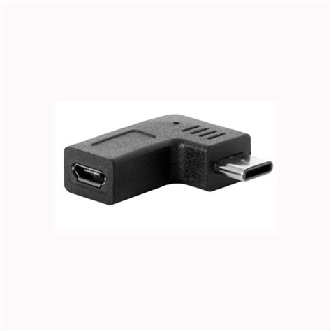 Type C 90 Degree Right Angle Male To Micro Usb Female Adapter Wirelab