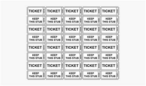 free printable numbered ticket template free printables - tickets ...