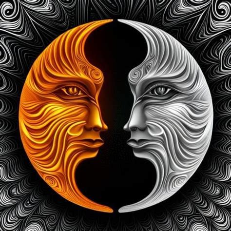 Sun Moon Face Off : r/nightcafe