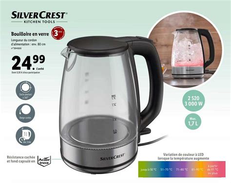 Promo Silvercrest Bouilloire En Verre Chez Lidl Icatalogue Fr