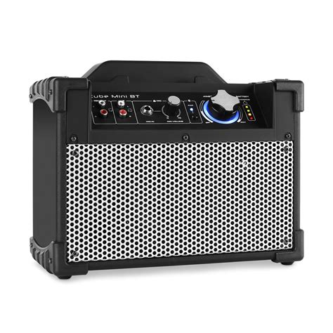 DJ Tech Mini Cube BT Mini Enceinte Portable Active Pour Sonorisation