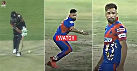 Watch Mohammad Amir Throws Ball In Anger After Babar Azam Hits Him For