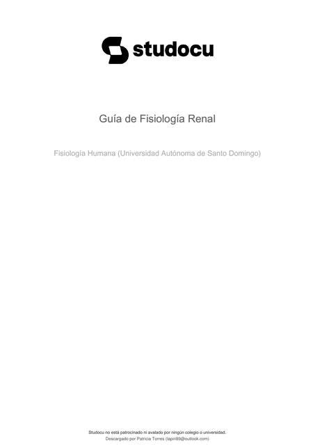 Guía de Fisiología Renal C GT uDocz