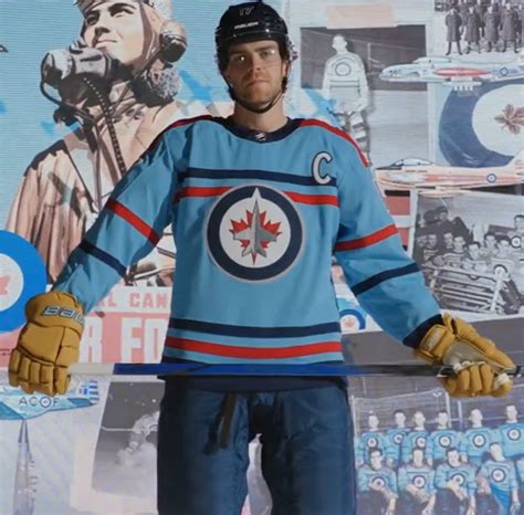 Winnipeg Jets Unveil Their 1940s Rcaf Themed Alternate Jersey Rhockey