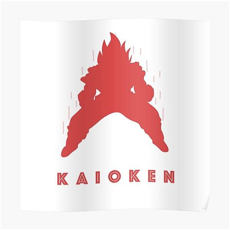 Kaioken Poster For Sale By Artson Design Redbubble