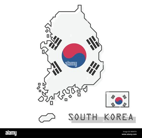 South Korea Map Vector Powerpoint Map Of South Korea 100 Editable