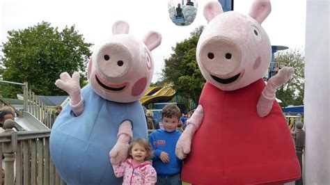 Meeting Peppa Pig George Pig At Peppa Pig World Paultons Theme Park