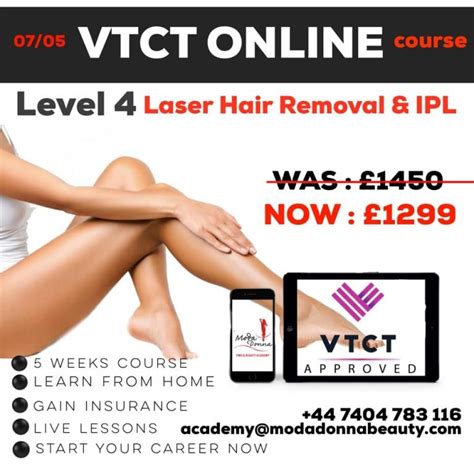 ONLINE VTCT Level 4 Certificate In Laser And Intense Pulsed Light IPL