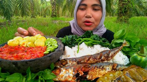 Asmr Jengkol Muda Ikan Goreng Sambal Terasi Lalapan Pete Mentah