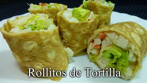 Rollitos de tortilla Receta casera fácil y barata YouTube