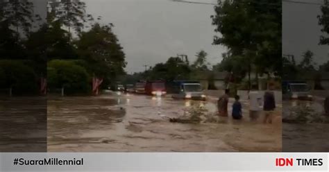 Banjir Genangi Rumah Dan Jalur Lintas Daerah Di Bone