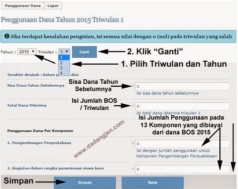 Prosedur Cara Pelaporan Pertanggungjawaban Penggunaan Dana Bos Online