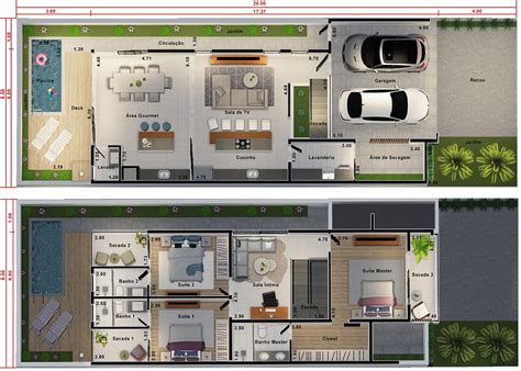 Sobrado Sala Ntima E Su Tes Projetos De Casas Modelos De