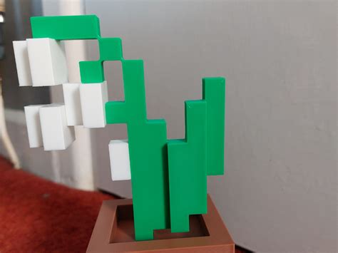 minecraft lily   valley flower pot  ciaraannoo makerworld