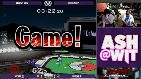 Michael Jigglypuff Vs GHQ Kels Fox Falco ASH WIT 145 Melee