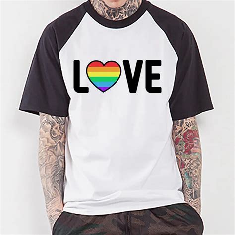 Gay Pride T Shirts Summer Tops Tees Cool Print T Shirt Men Gay Pride