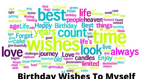 Best Birthday Wishes for Myself - Happy Birthday to Me Messages