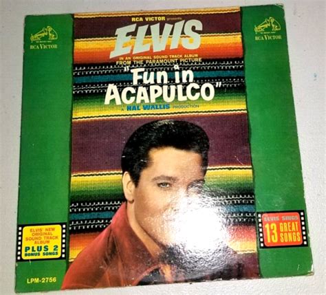 Elvis Presley Fun In Acapulco LP LPM 2756 Mono RCA Victor Black Label