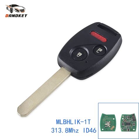 Dandkey Mlbhlik T Mhz With Id Chip Buttons Fob For Honda