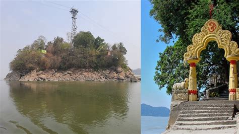 Umananda Island Temple The Middle Of River Brahmaputra Guwahati Assam Youtube