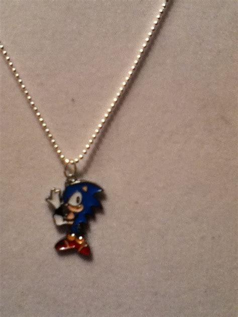 Sonic The Hedgehog Necklace By Worldwideearrings On Etsy