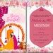 Animated Digital Mayoun Mayun Mehndi Haldi Pithi Dholki Sangeet Wedding