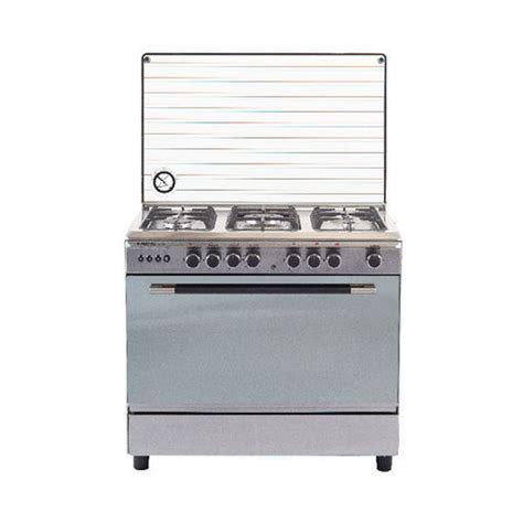 El Iraqi Company Royal Gas Cooker Perfect Cast 5 Burners 6090 Cm With Fan Stainless Steel