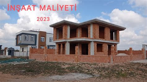 Müstakil ev kaba inşaat maliyeti Müstakil ev maliyeti 2023 YouTube