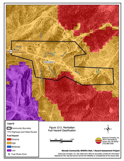 12 0 Manhattan Nye County Fire Plan Nevada Community Wildfire Risk Hazard Assessment Rci