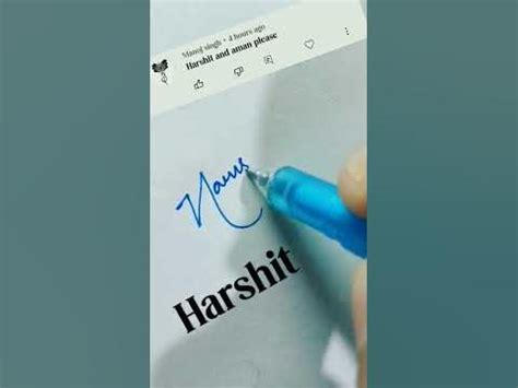 harshit  simple signature style impressive signature style