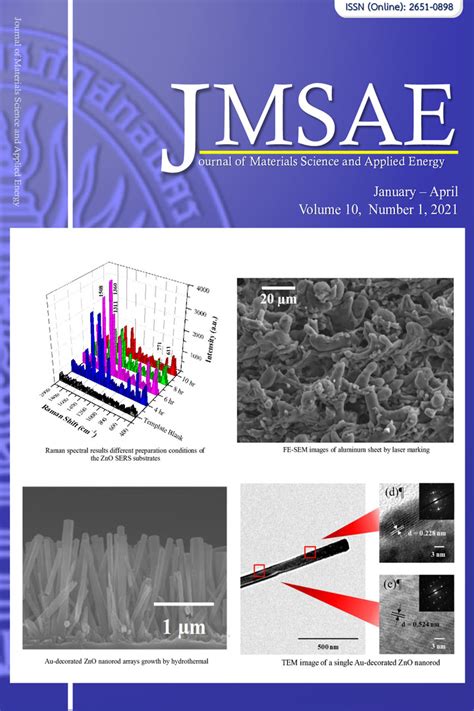 Journal Of Materials Science And Applied Energy