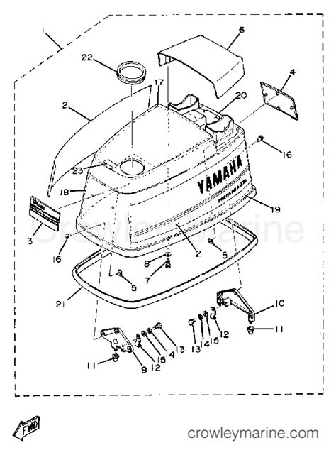 Top Cowling Yamaha Outboard Hp Etln Crowley Marine