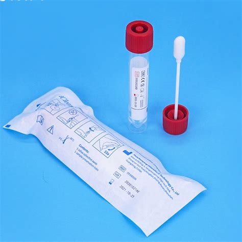 Saliva Swab Collection Kit Foam Swab Test A Professional Supplier Of